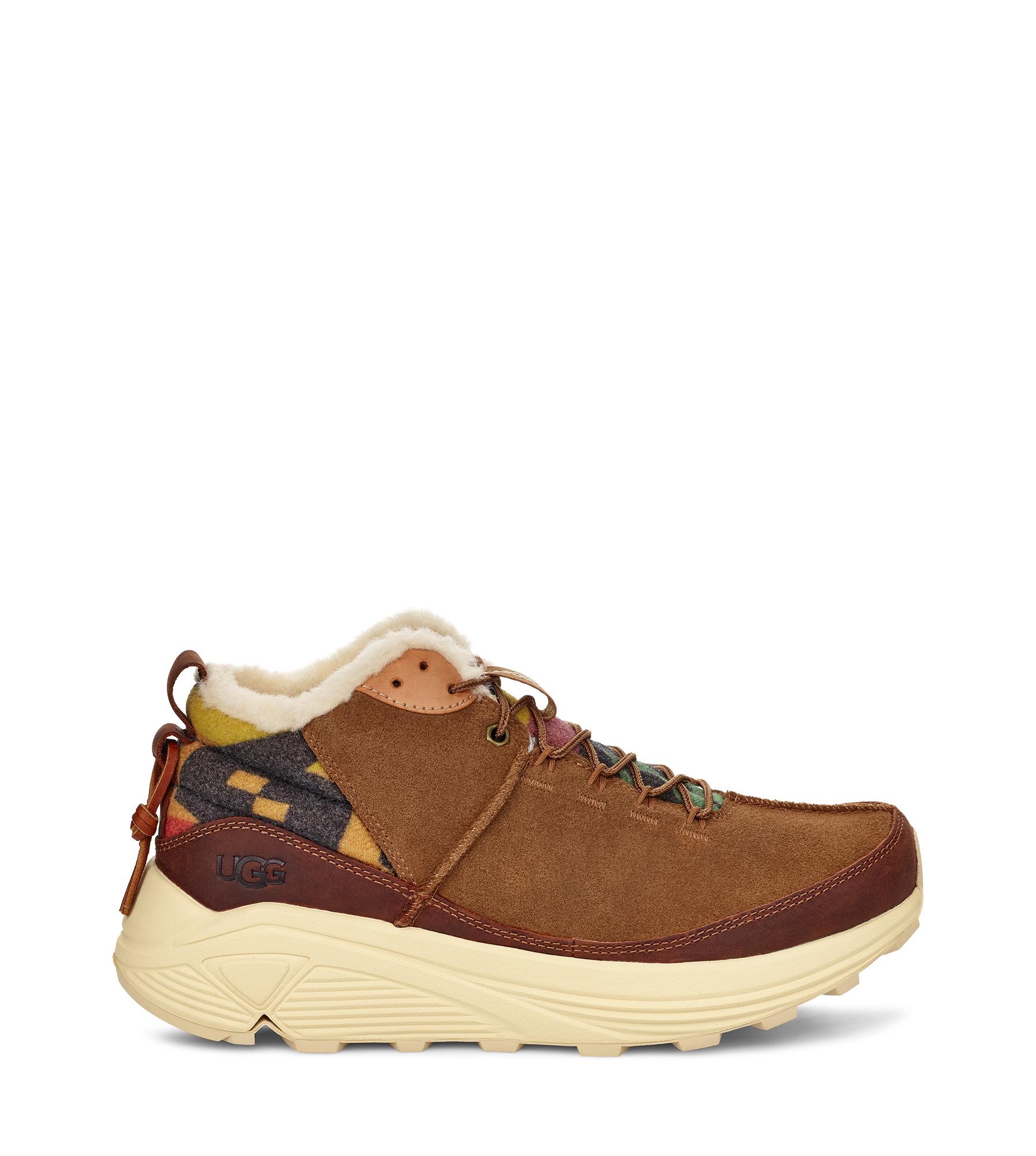 UGG Miwo High Sierra Trainer for Men in Red, Size 7, Suede