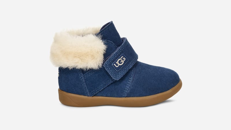 UGG® Nolen Boot for Kids in Blue, Size 9, Suede