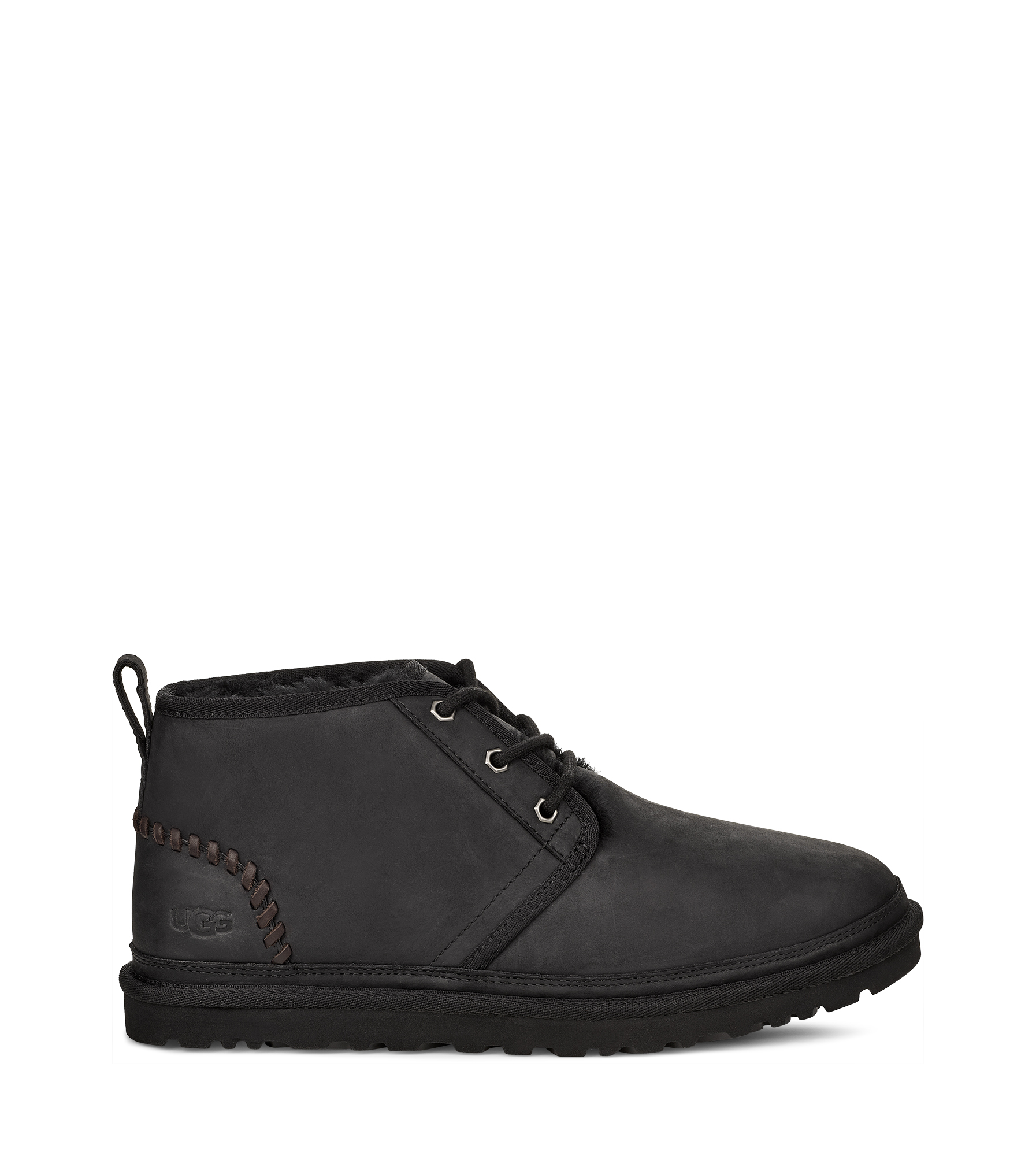 UGG® Neumel Deco Boot for Men in Black, Size 12, Leather/Polyester/Wool