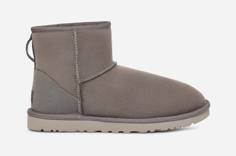 UGG® Classic Mini Boot for Men in Grey, Size 12, Suede