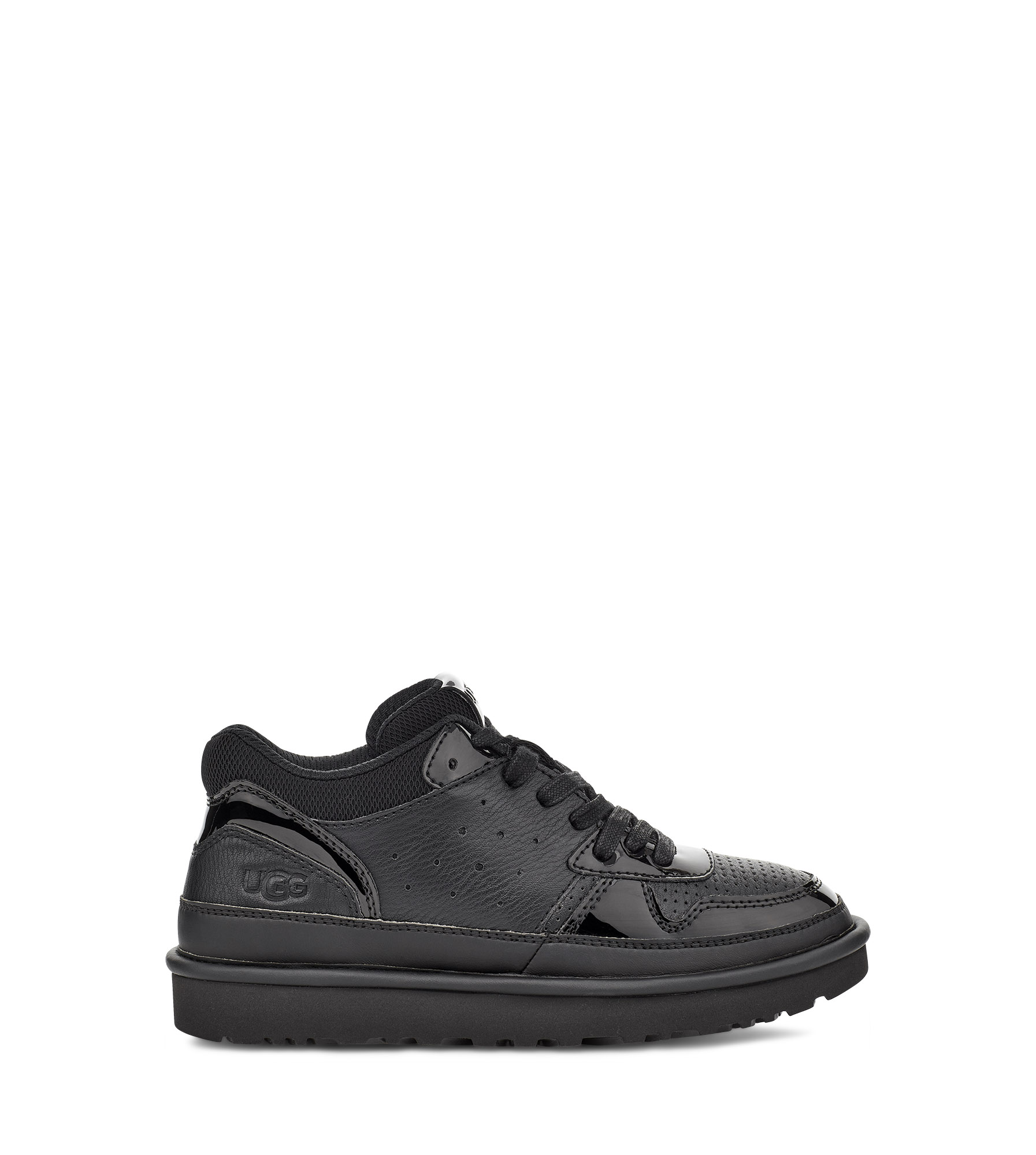 UGG Highland Trainer for Women in Black/Black, Size 4, Synthetic