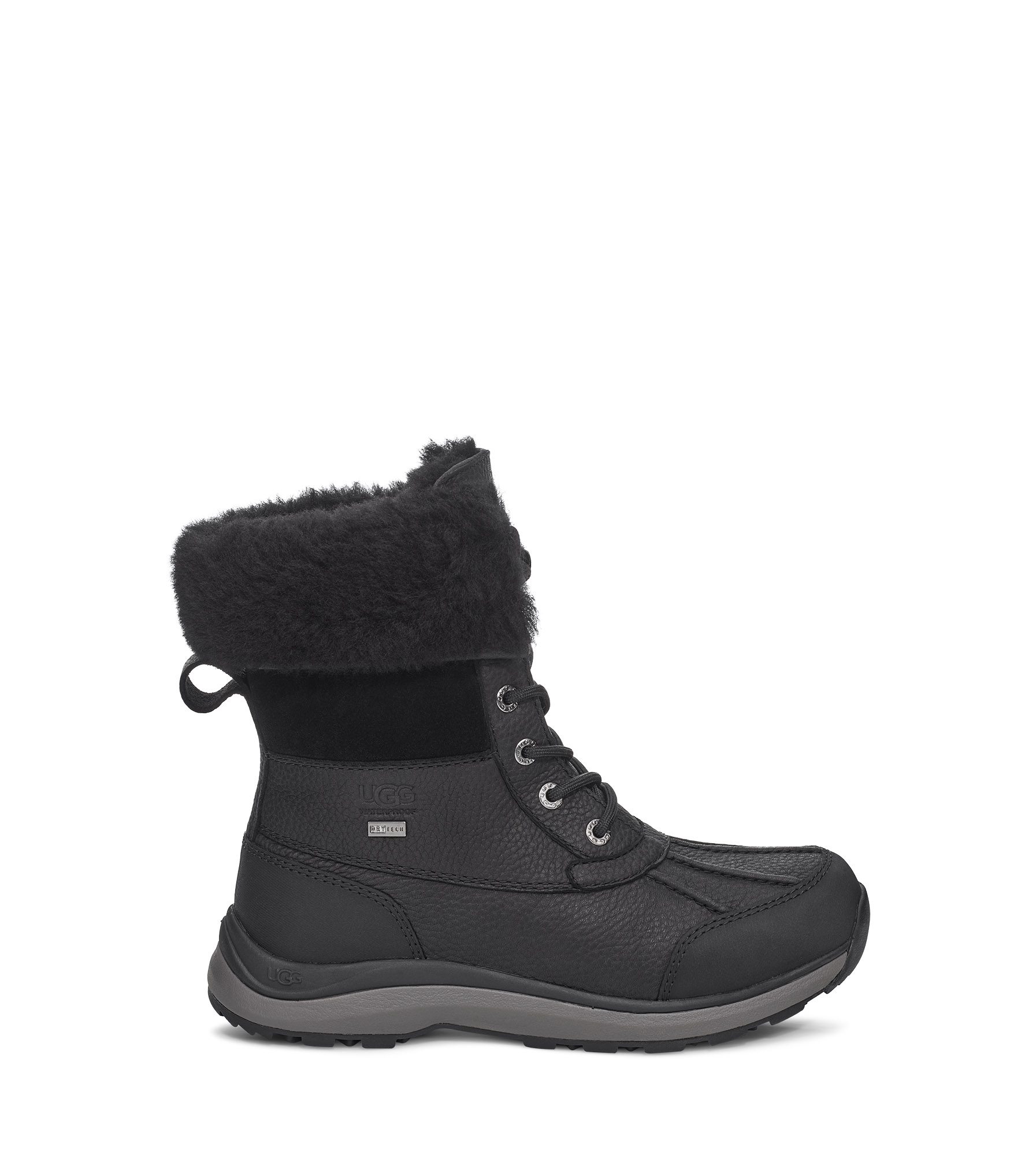 UGG® Adirondack III Boot for Women in Black, Size 3, Leather/Wool