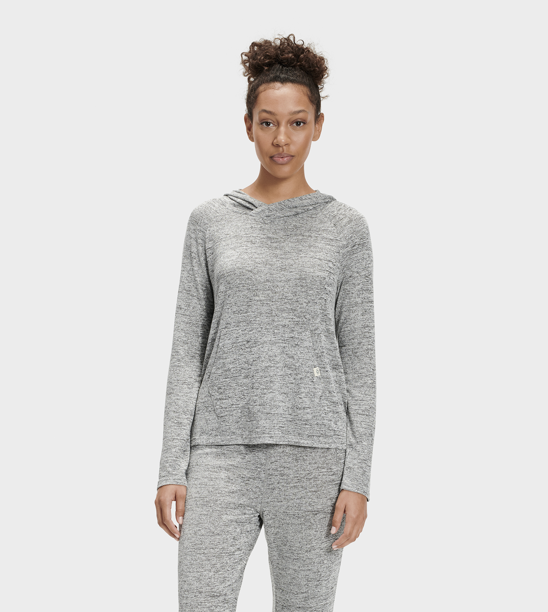 UGG Pilar Terry Knit Hoodie for Women in Grey, Size Large