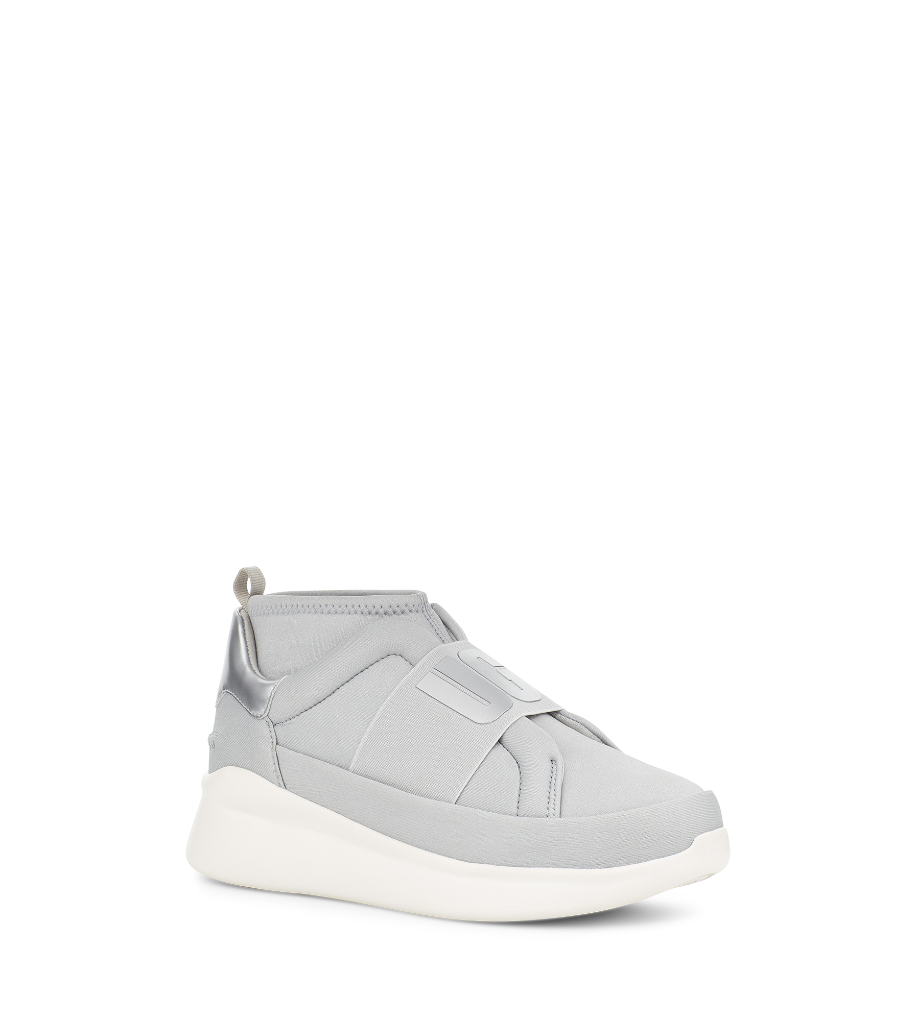 UGG Neutra Trainer for Women in Silver, Size 4.5, Textile