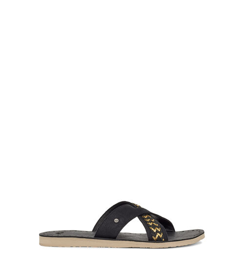 UGG® Lexia Sandals for Women in Black, Size 3, Leather/Polyester