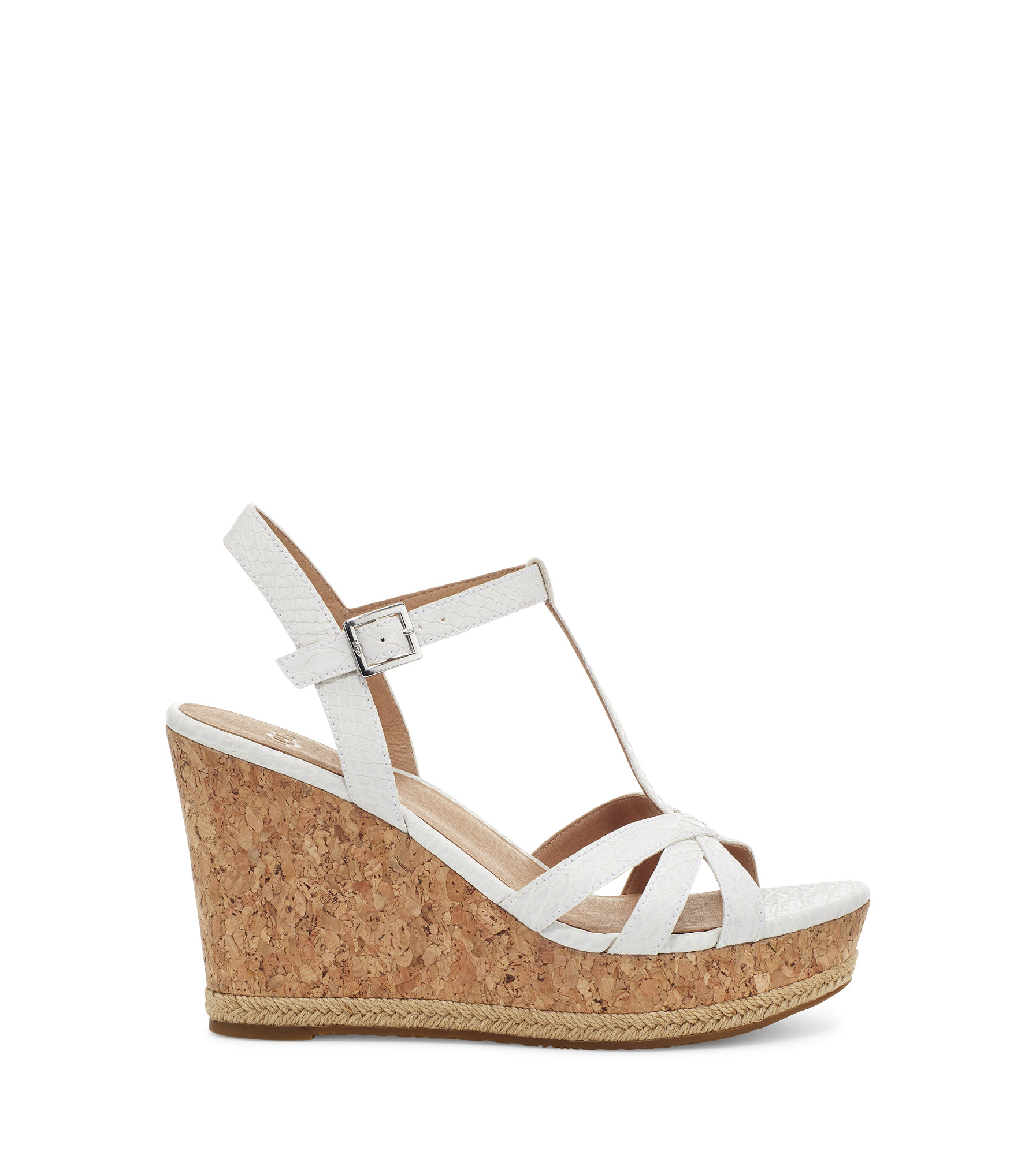UGG Melissa Wedge for Women in White, Size 7, Synthetic