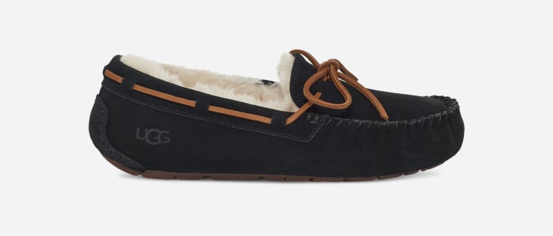 UGG® Dakota Slipper for Women in Black, Size 3, Leather