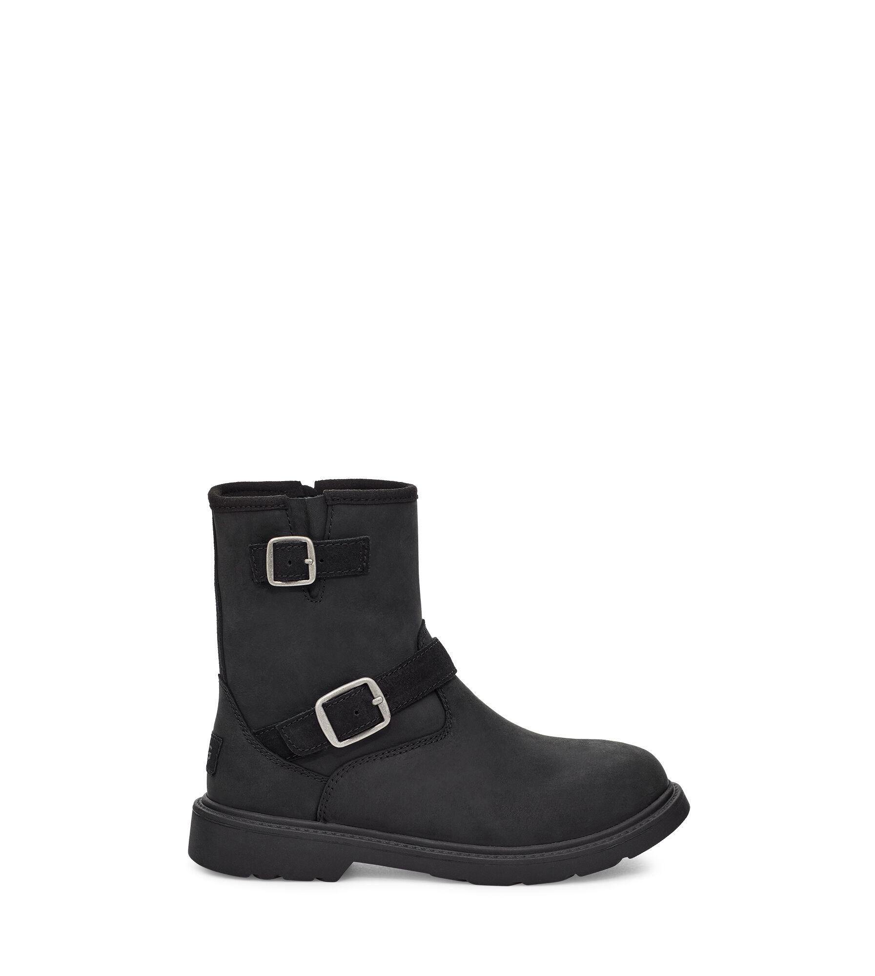 UGG® Kinzey Weather Boot for Kids in Black, Size 11, Leather