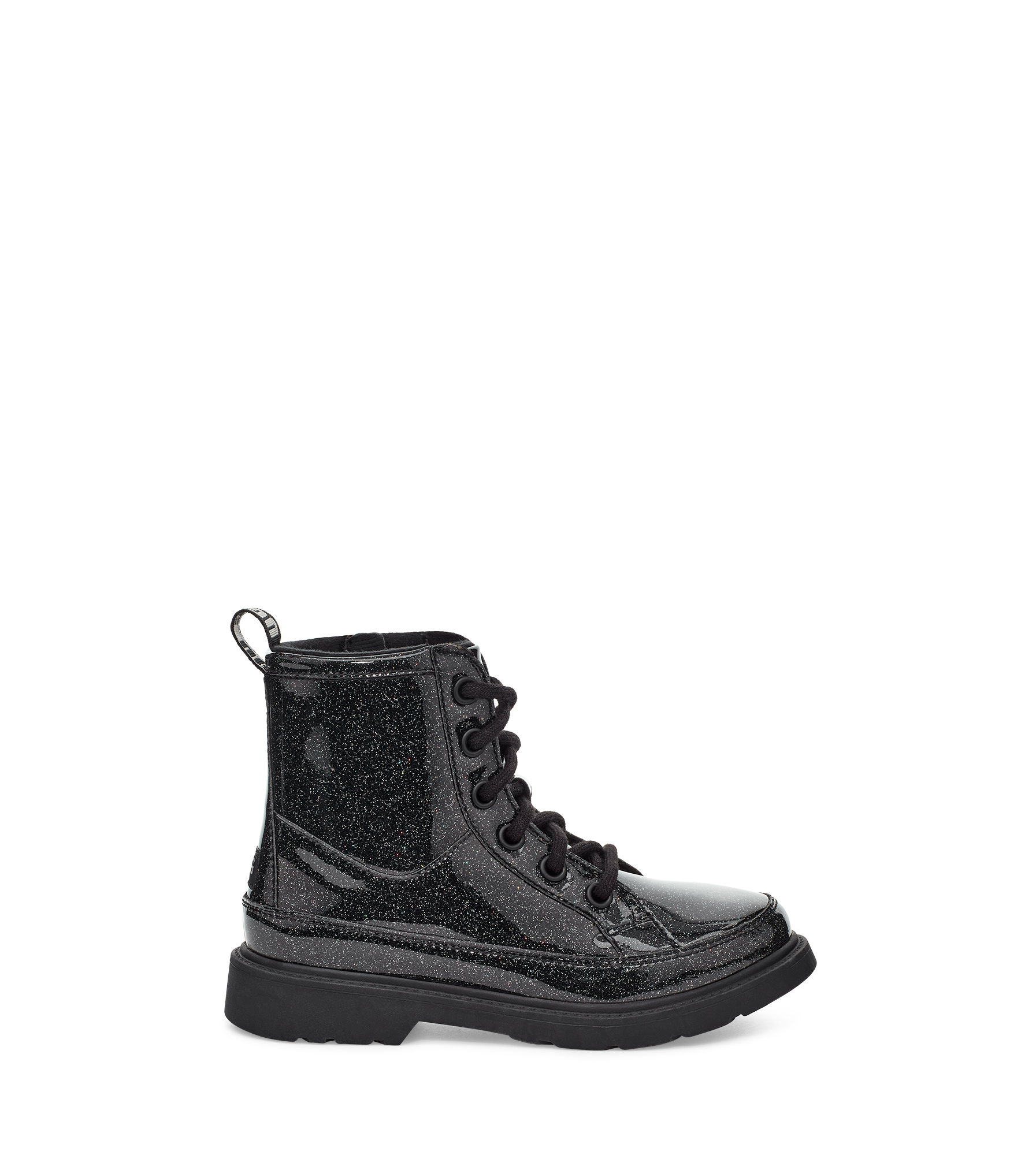 UGG Robley Glitter Boot for Kids in Black, Size 5, Textile