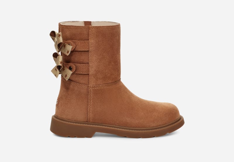UGG® Tillee Boot for Kids in Brown, Size 3, Suede