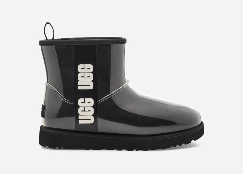 UGG Classic Clear Mini Boot for Women in Black, Size 3, Other