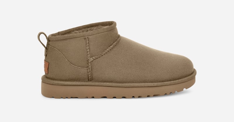 UGG® Classic Ultra Mini Boot for Women in Gray, Size 7, Suede