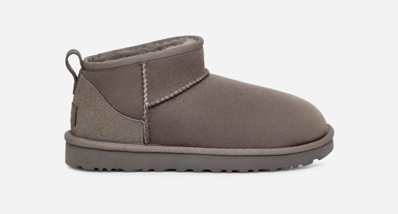 UGG® Classic Ultra Mini Boot for Women in Grey, Size 10, Twinface/Polyester/Leather