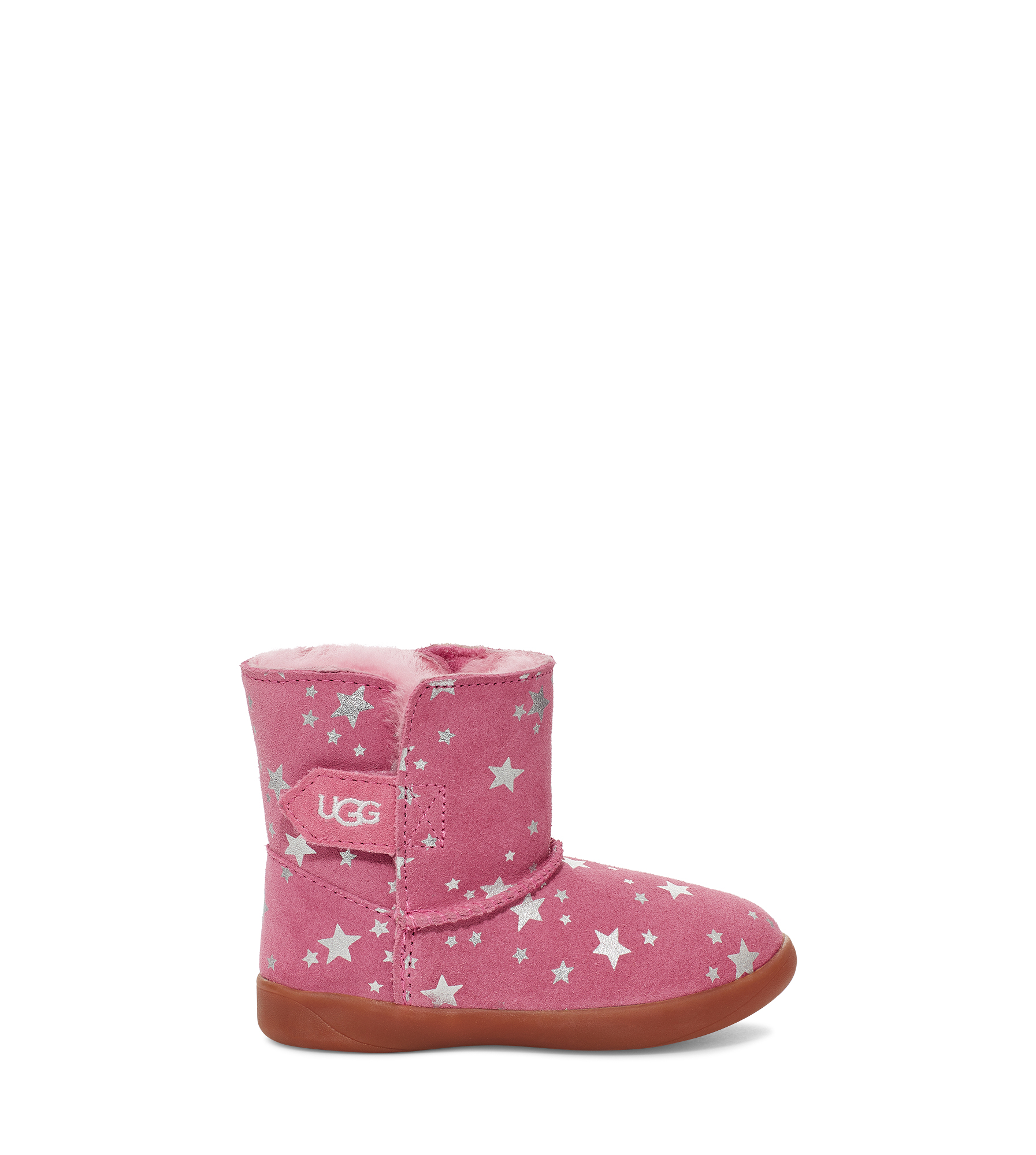 UGG Keelan Stars Boot for Kids in Pink, Size 9, Suede