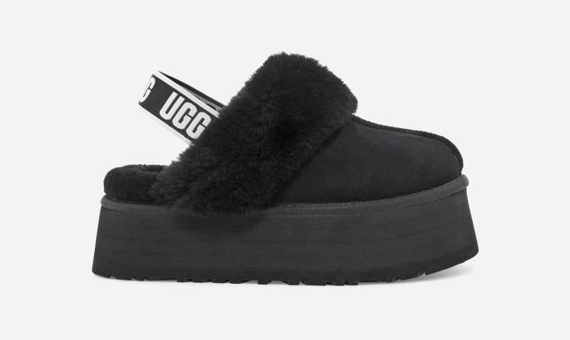 UGG® Funkette Slipper for Women in Black, Size 3, Leather