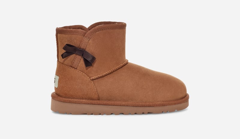 UGG® Idris Mini Boot for Kids in Brown, Size 3, Leather