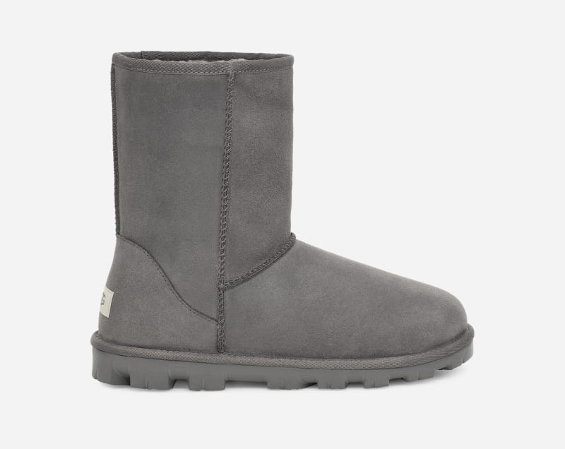 UGG® Essential Short Boot for Women in Grey, Size 3, Suede/Polyester/Wool