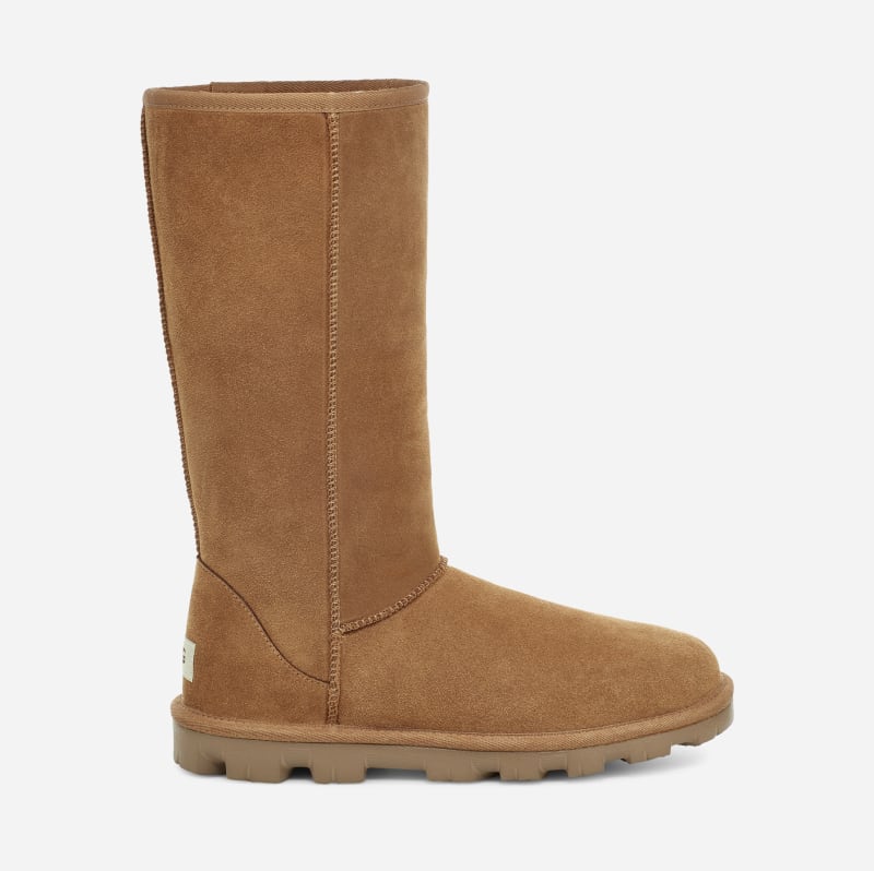 UGG® Essential Tall Boot for Women in Brown, Size 3, Leather/Polyester/Wool