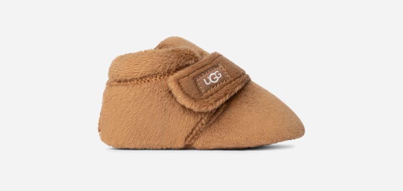 UGG® Bixbee Bootie for Kids in Brown, Size 4, Textile/Recycled Materials/Polyester