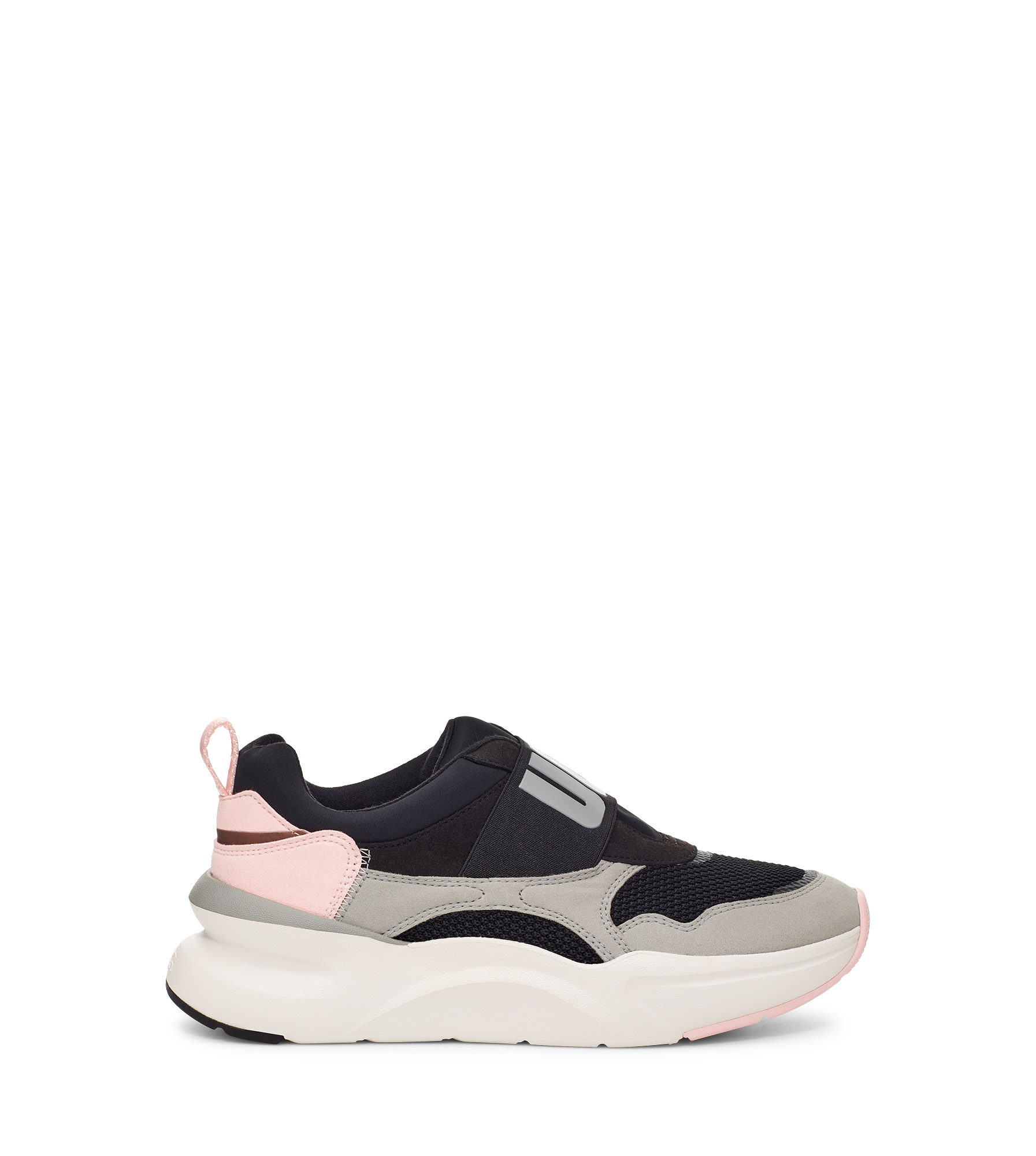 UGG LA Flex Slip On for Women in Black/Seal, Size 4