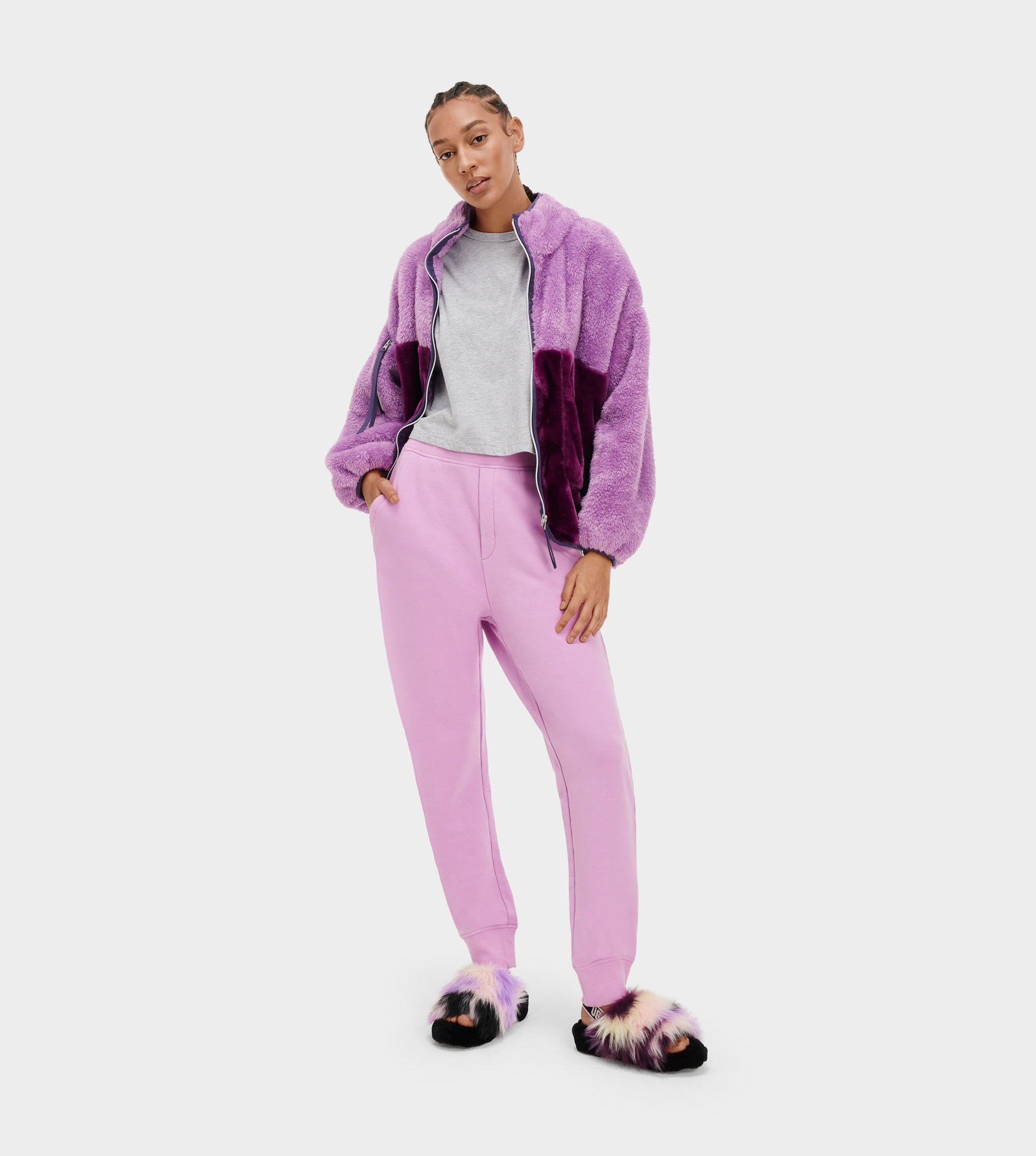 UGG Ericka Relaxed Jogger for Women in Violet, Size Large, Modal