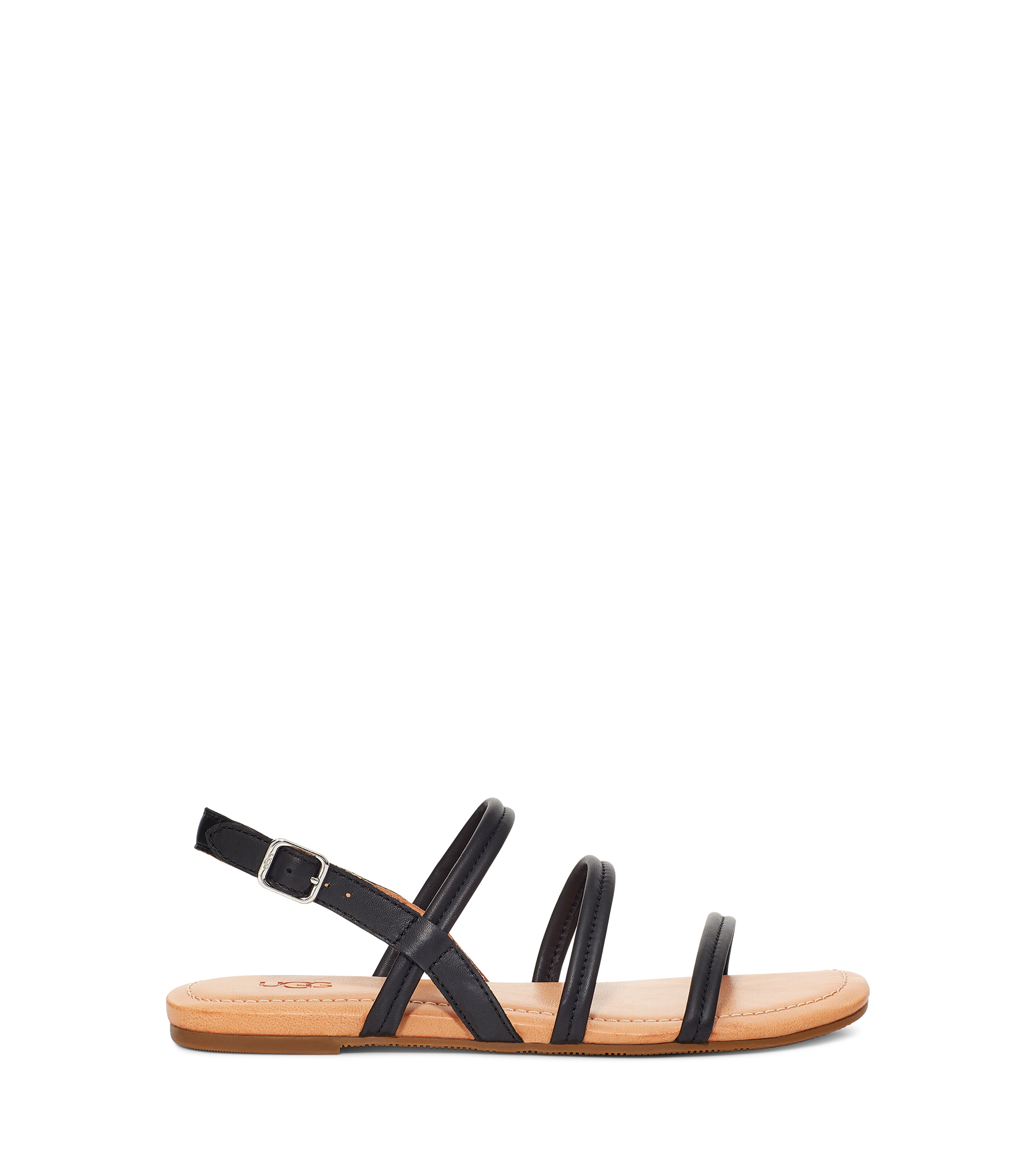 UGG Mytis Sandal for Women in Black Leather, Size 3