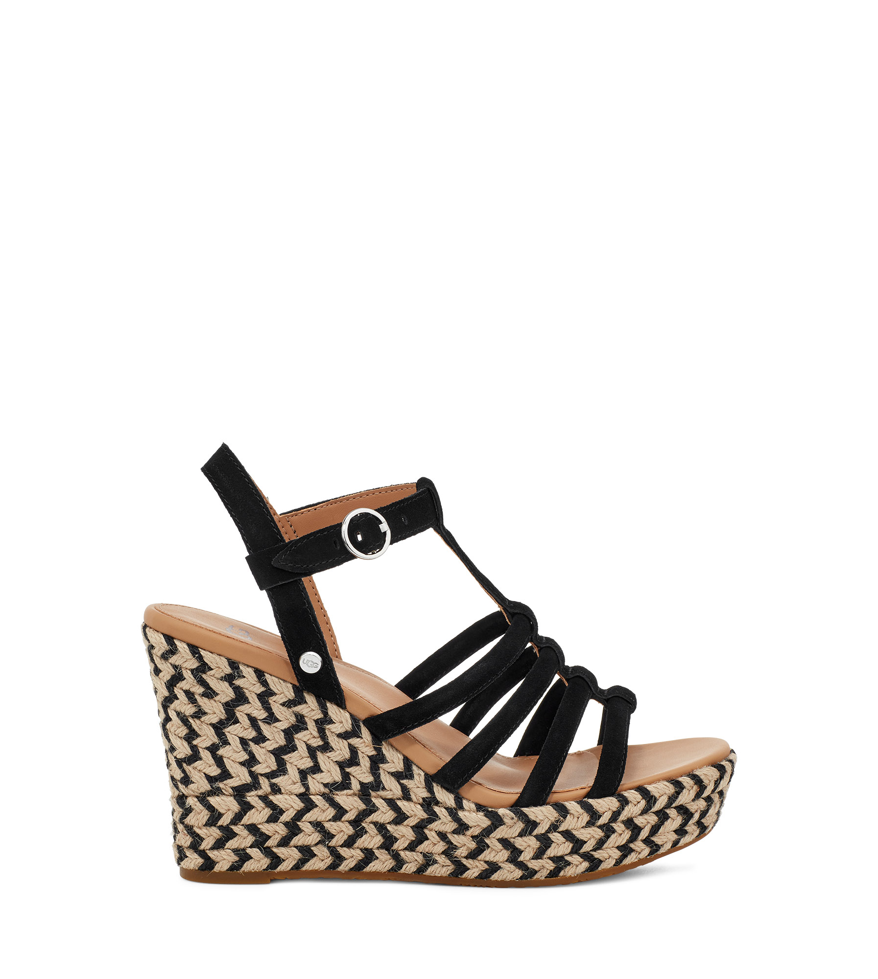 UGG Cressida Wedge for Women in Black Suede, Size 3