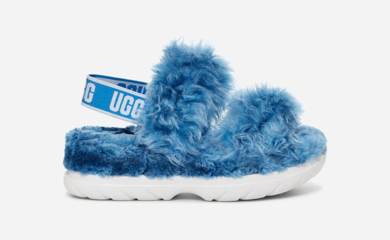 UGG® Fluff Sugar Sandal for Women in Blue, Size 6, Sustainable