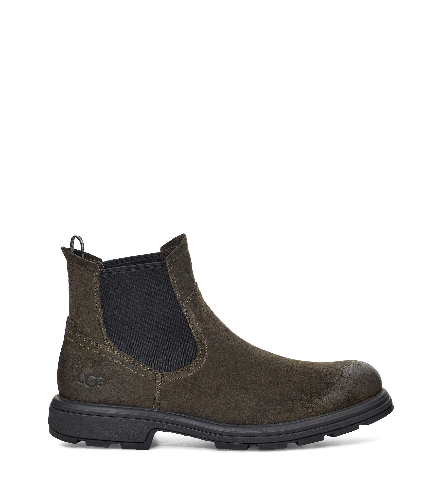 UGG Biltmore Chelsea Boot for Men in Dark Olive Suede, Size 8