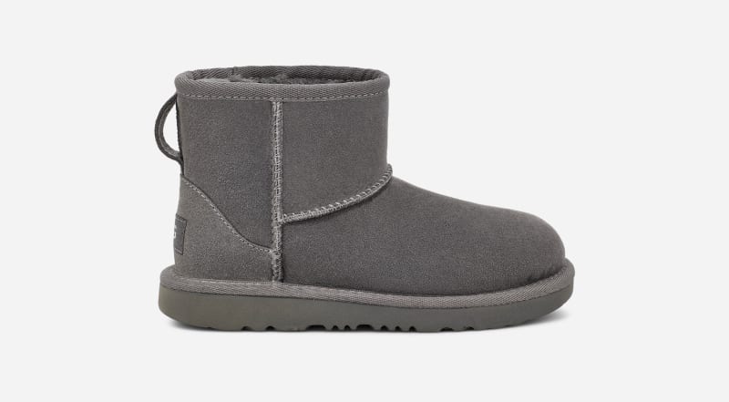 UGG® Classic Mini II Boot for Kids in Grey, Size 3, Suede