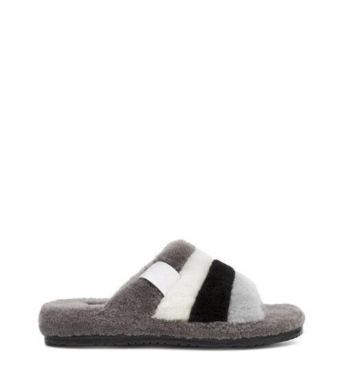 UGG Men's Fluff You Stripes Slide, Size 6