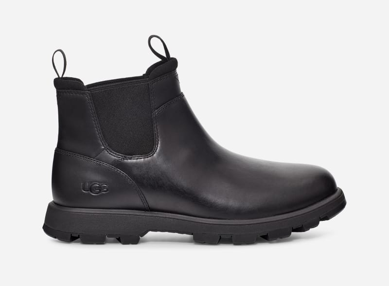 UGG® Hillmont Chelsea Boot for Men in Black, Size 11, Leather