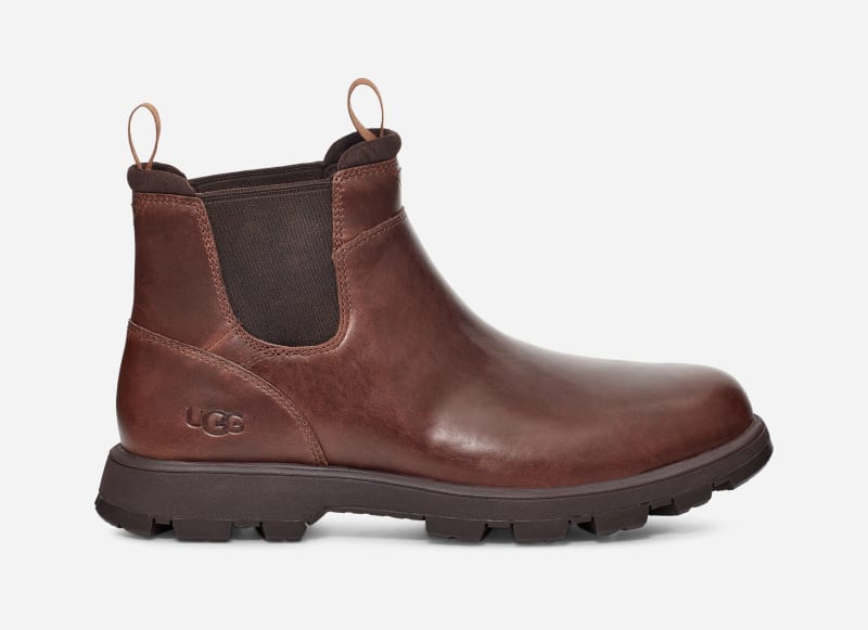 UGG® Hillmont Chelsea Boot for Men in Brown, Size 7, Leather