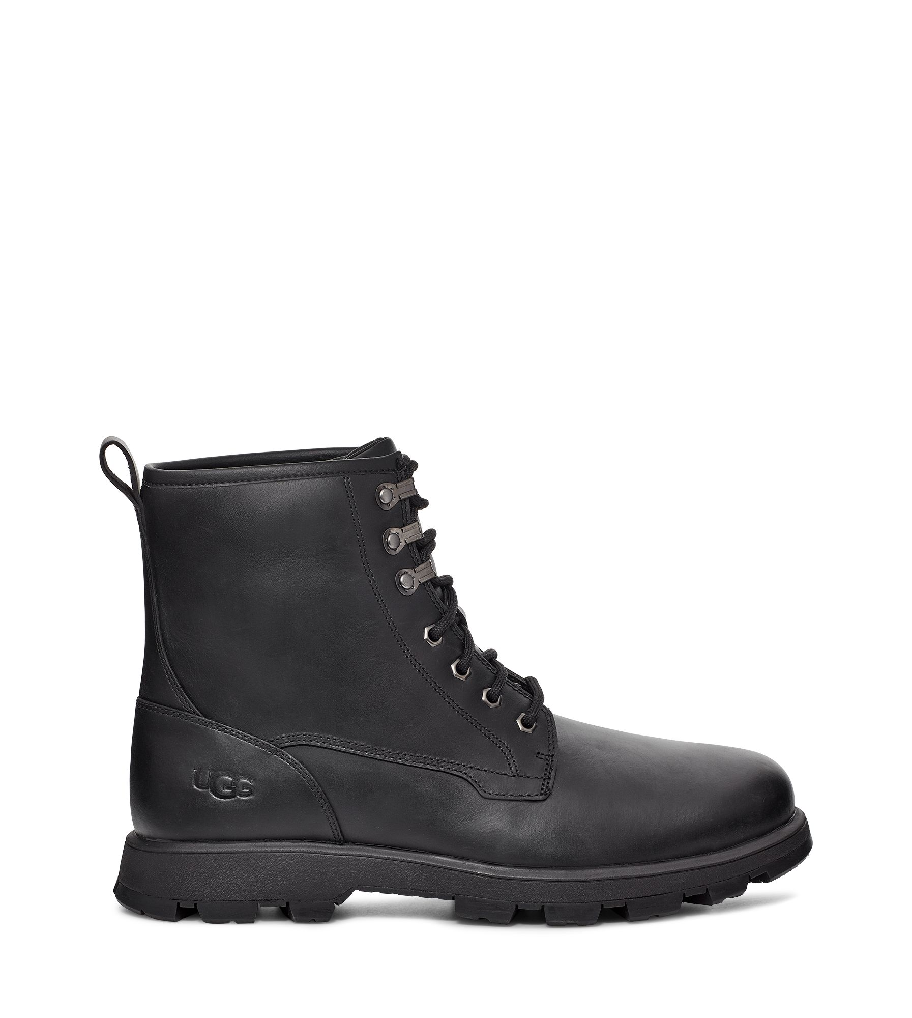 UGG® Kirkson Boot for Men in Black, Size 7, Leather/Polyester/Wool