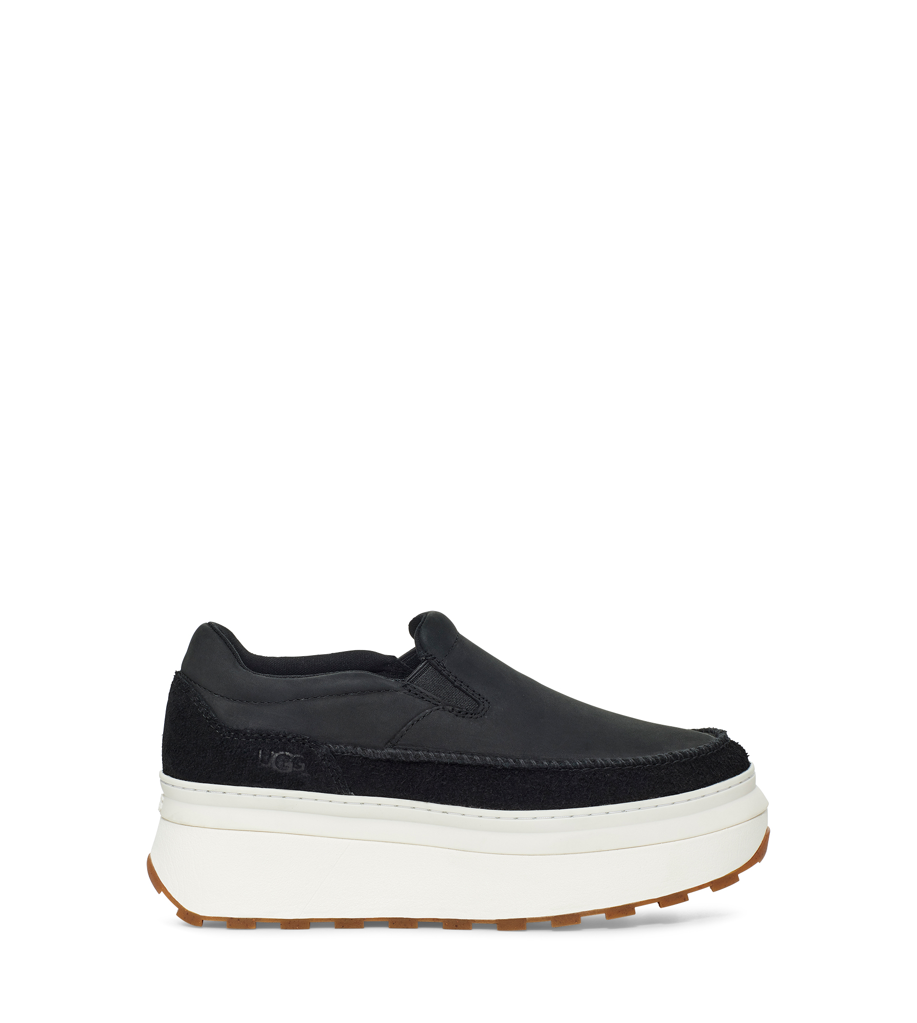 UGG Marin Slip On for Women in Black Leather, Size 9