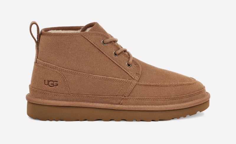UGG® Neumel Moc Boot for Men in Brown, Size 6, Suede/Polyester/Cotton