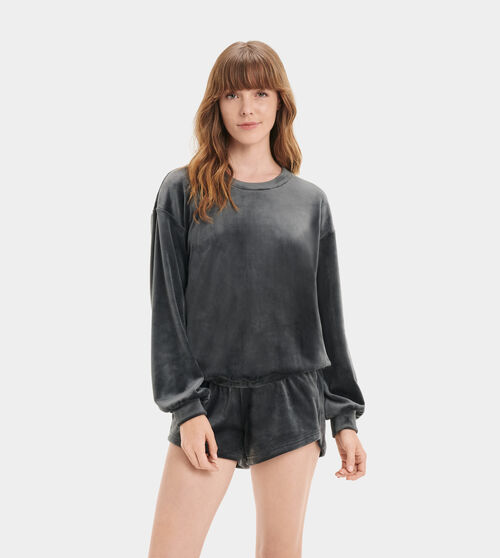 UGG Women's Shanara Crewneck Pullover in Ink Black, Size Large