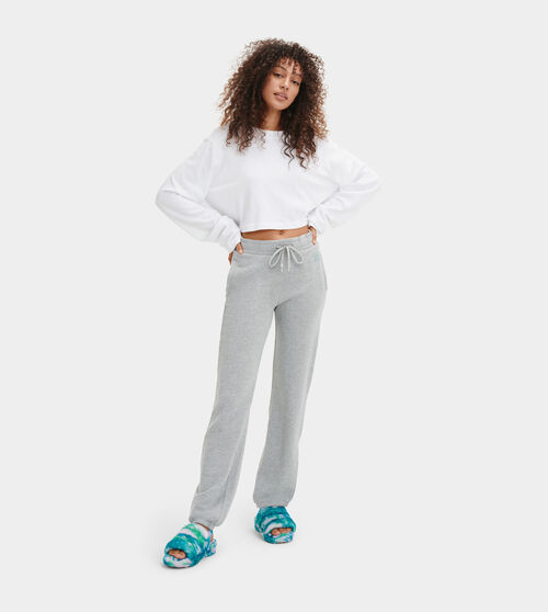 UGG Daniella Sweatpant for Women in Grey, Size Large, Cotton Blend