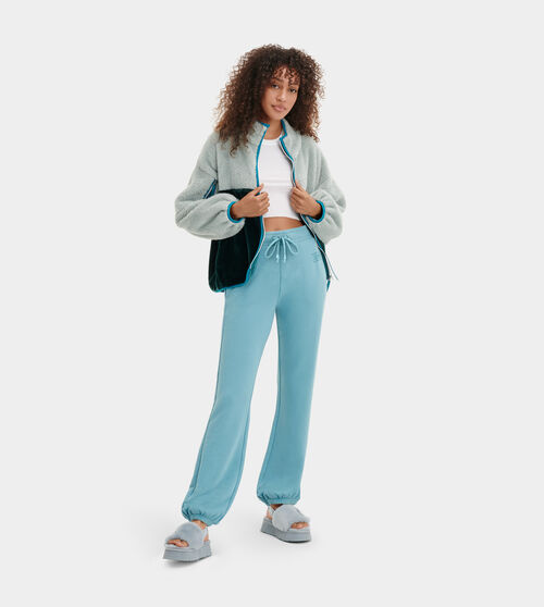 UGG Women's Daniella Sweatpant in Mediterranean Blue, Size XL