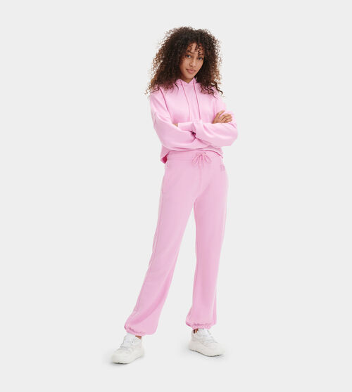 UGG Women's Daniella Sweatpant in Rose Quartz, Size Large
