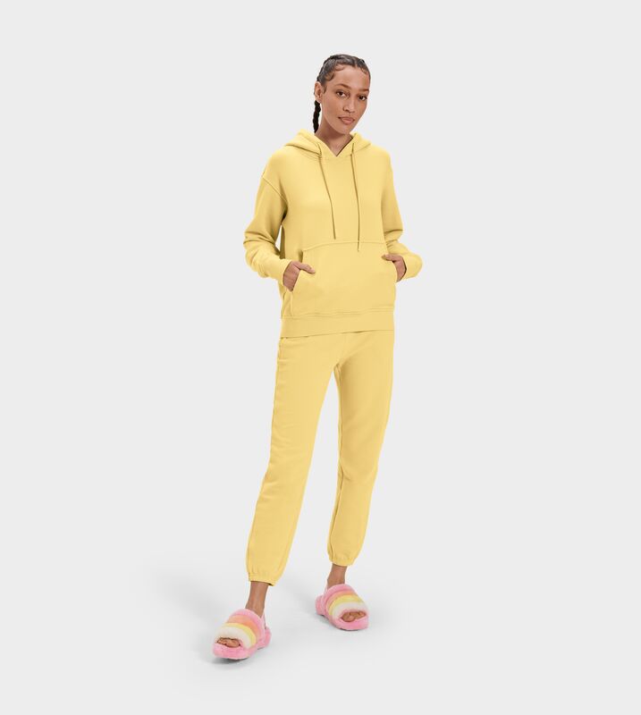 UGG Tatiana Hoodie for Women in Lemon Bar, Size Medium