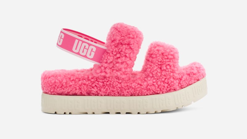 UGG® Oh Fluffita Slide for Women in Pink Rose, Size 6