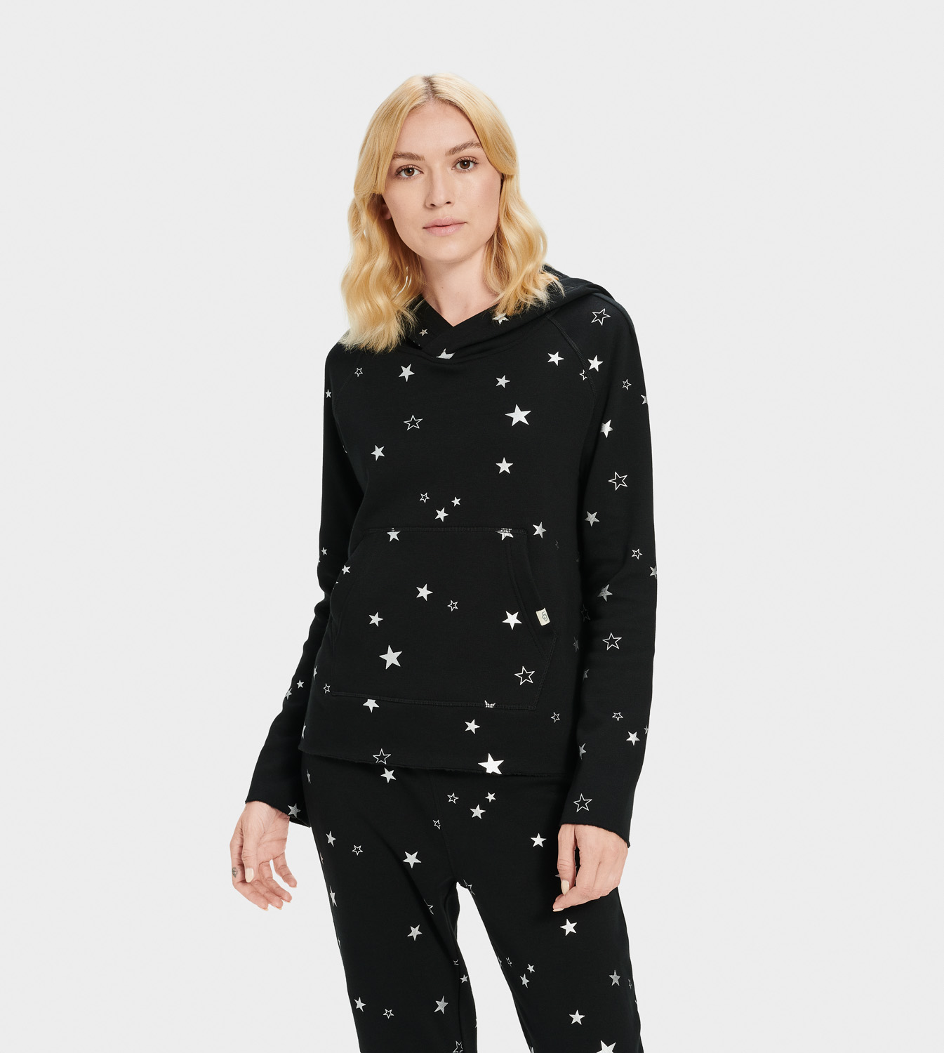 UGG Pilar Print Jumper for Women in Black, Size Medium, Cotton Blend