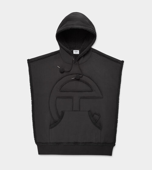 UGG X Telfar Sideless Hoodie in Black, Size Small