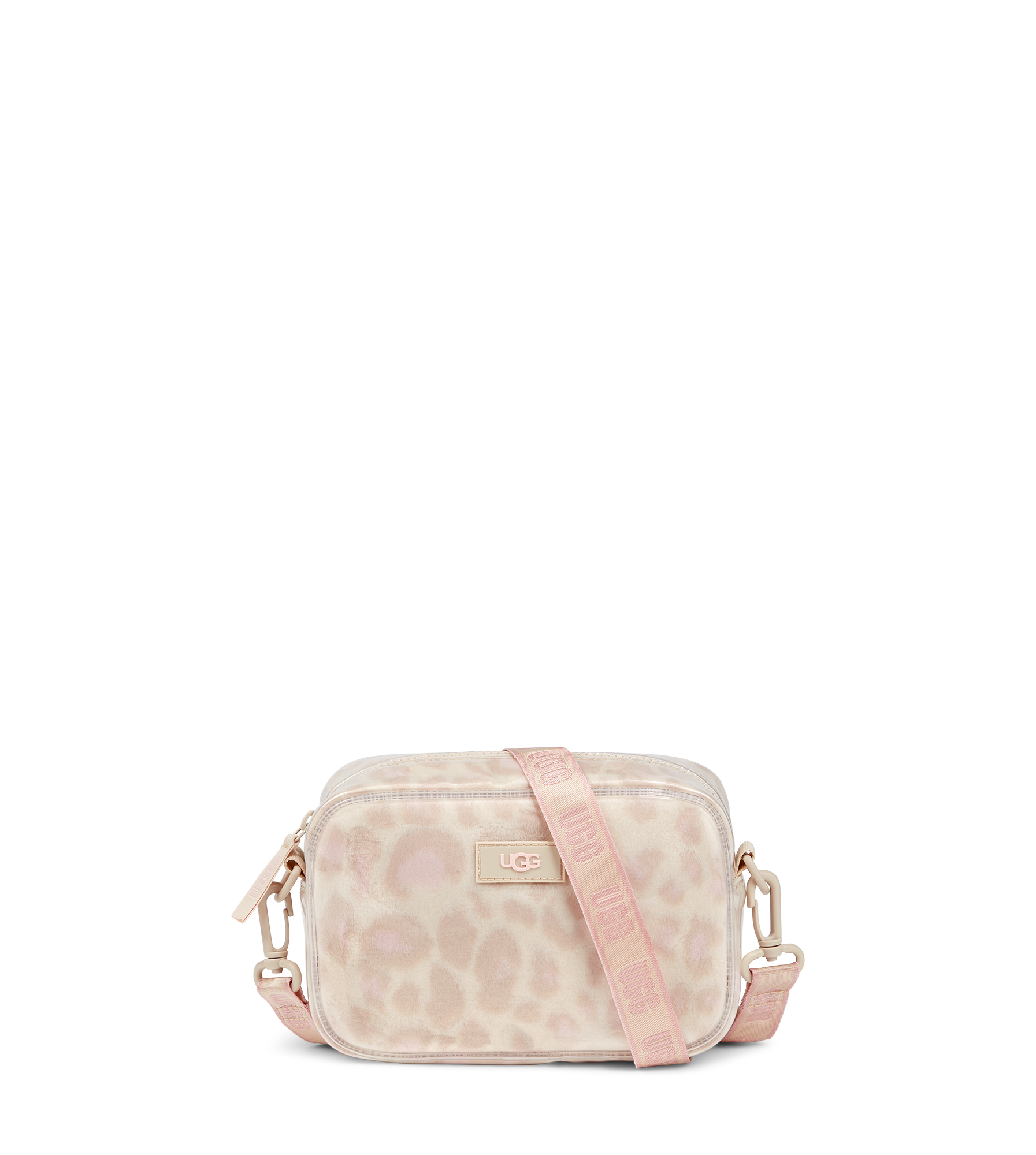 UGG Janey II Clear Faux Fur Bag for Women in White Panther, Size O/S