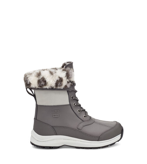 UGG Women's Zaylee Leopard in Charcoal, Size 3
