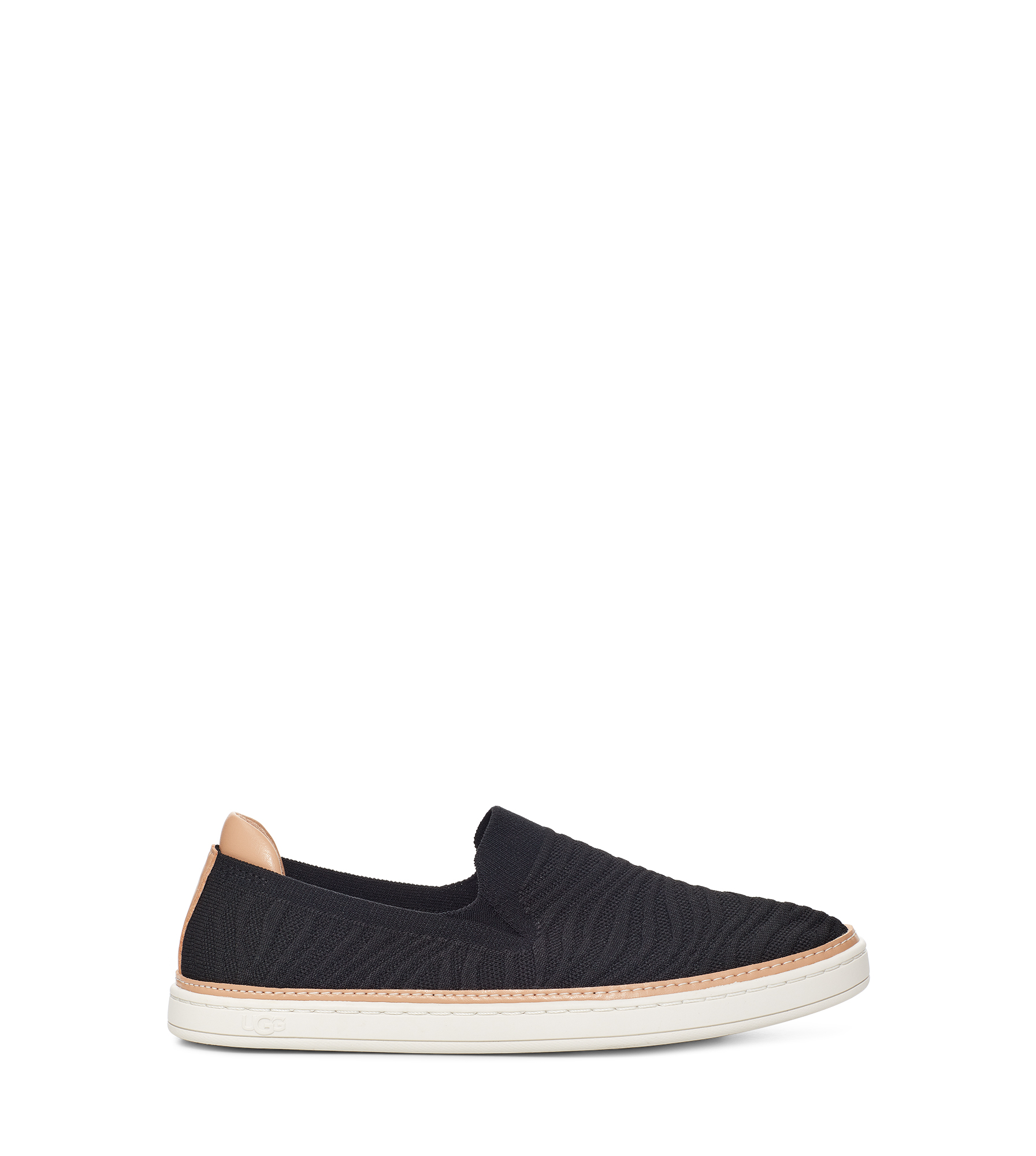 UGG Sammy Wavy Slip On for Women in Black Knit, Size 3