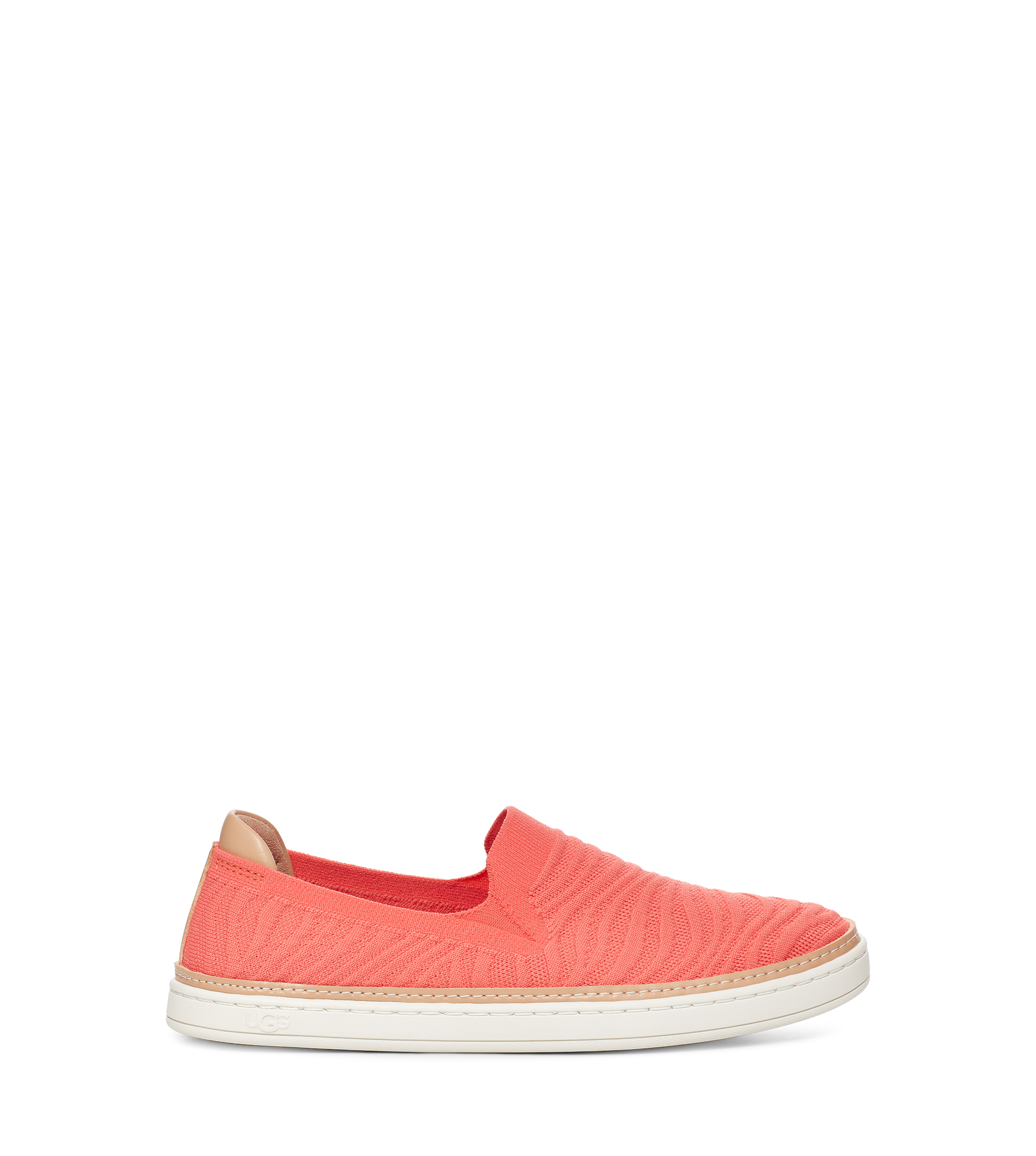UGG Sammy Wavy Slip On for Women in Living Coral Knit, Size 3