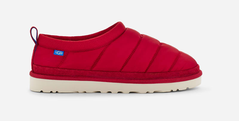 UGG® Tasman Puft Slipper for Men in Red, Size 9, Textile