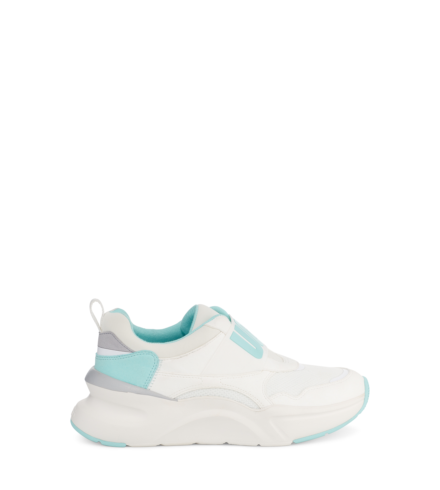 UGG LA Flex Slip On for Women in White/Sky, Size 3
